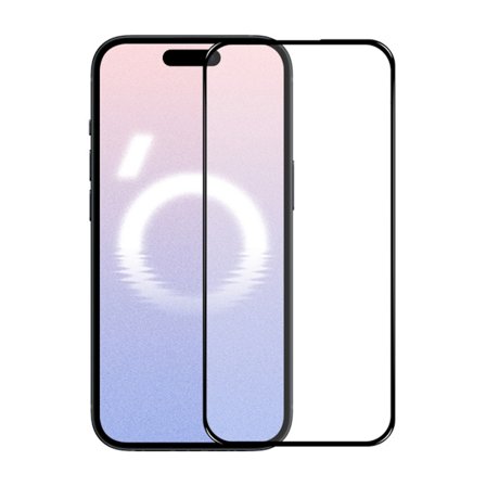 Skärmskydd till iPhone 15/16 Plus Heltäckande Härdat Glas (miljö)