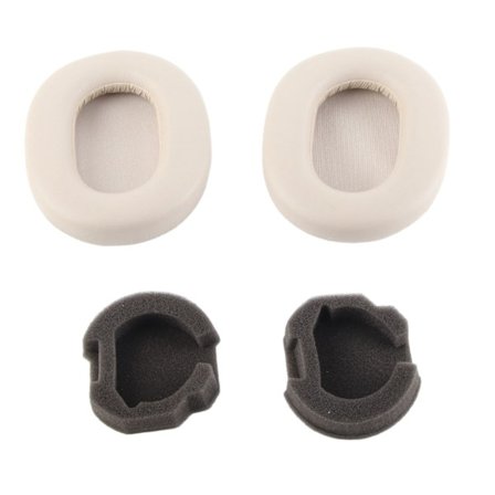 Kuulokkeiden korvatyynyt, proteiininahasta, melunvaimennus, muistivaahto, korvatyynyt WH 1000XM5 langattomille kuulokkeille, platinahopea