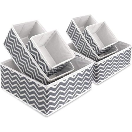 Förvaringslåda i tyg Vikbara Garderobslådor Avdelare Klädskåp Byrå Organiserare Hopfällbar Tyg Lådinsats Kub Korgar Behållare