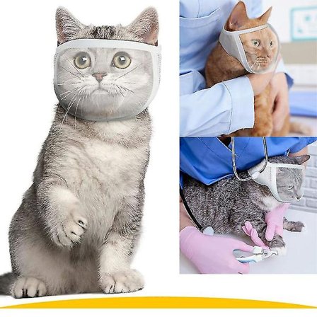 Munnbind for katt for å forhindre biting og kloring