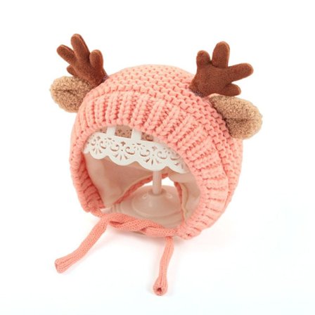 Baby Strikket Hue Børn Beanie Hue PINK