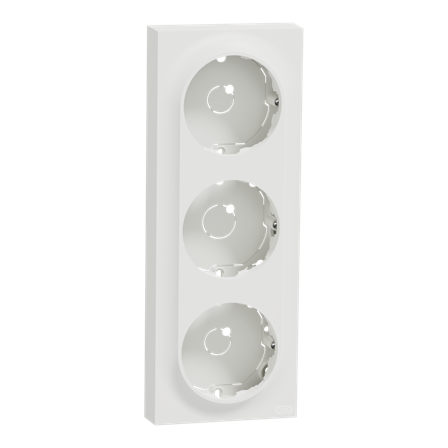 Elko EKO50024 Forhøyningsramme 3-roms, lav, for bryter Renhvit, Strømbrytere & vegguttak