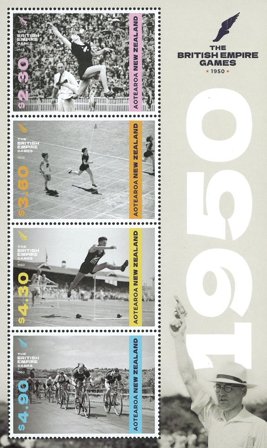 New Zealand - Det Britiske imperium lege 1950 - Postfrisk miniark