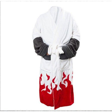 Flanellmorgonrock för män Badrock Pyjamas Cosplay Vinter Varm Sömlös Tecknad Par Sovkläder