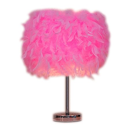 Fjädrar bordslampa Vintage eleganta rumsdekorationer