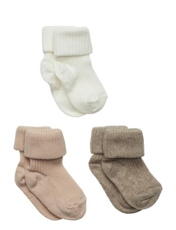 Cotton Rib Baby Socks - 3-Pack Sukat Multi/patterned Mp Denmark