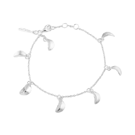 Drakenberg Sjölin Botanica armband med löpande små löv Dam Silver ONESIZE