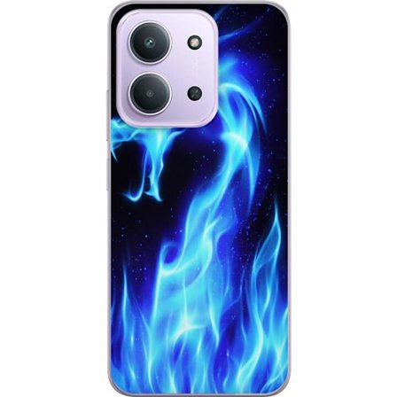 Yhteensopiva Puhelinkuori Xiaomi Redmi 15C Sininen energian ja pimeyden leijona