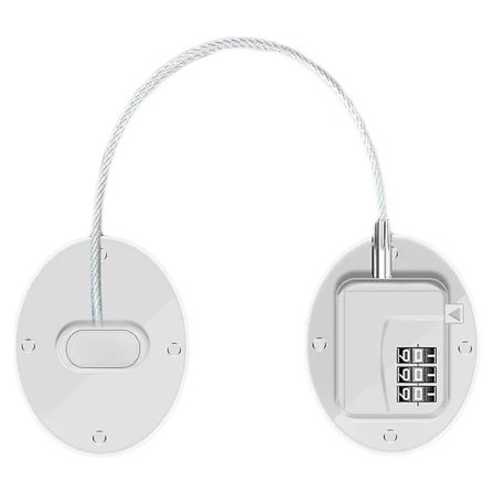 Kombinationslås i stærkt metal ABS til køleskab - Fryselås til skabe, vinduer og døre - FQ1