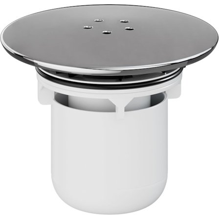 Reservedele til bruseafløbsrist, krom afløbsrist, dæksel til 90 mm/115 mm bruseafløb