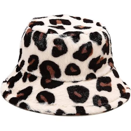 Winter Faux Fur Bucket Hat Fluffy Warm Hat For Women Men