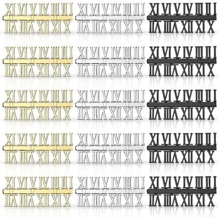 15 Stk. Ur Numre Sæt DIY Digital Ur Numre Ur Viser Ur Tilbehør (romertal-WELLNGS)