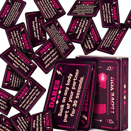 Truth or Dare Intimacy Kortspel för Par - Lekfullt & Kryddigt Dejtkvällsäventyr, Romantisk Sovrumsunderhållning för Vuxna