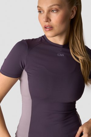 ICANIWILL - Mirage T-shirt Wmn Dk Purple - Dames - sportkleding van ICIW