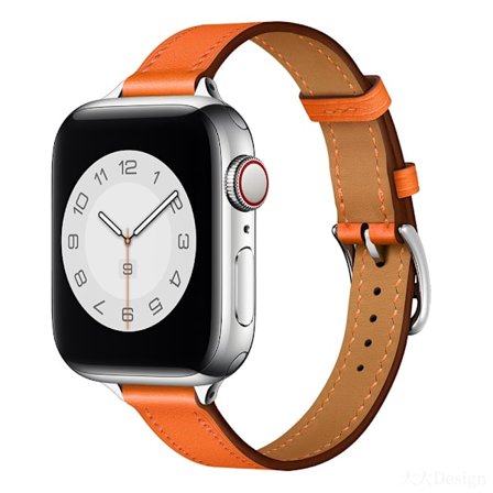 Rétro Orange Kompatibel för Apple Watch Armband 45mm 44mm 42m