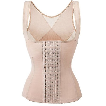 Korsett Waist trainer Body Shaper Shapewear Bustiers Slimming Belt Mage Dampärmar och Shapers Fajas Colombianas Bustiers,beige