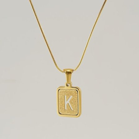 Initialt halsband Bokstavshalsband K K