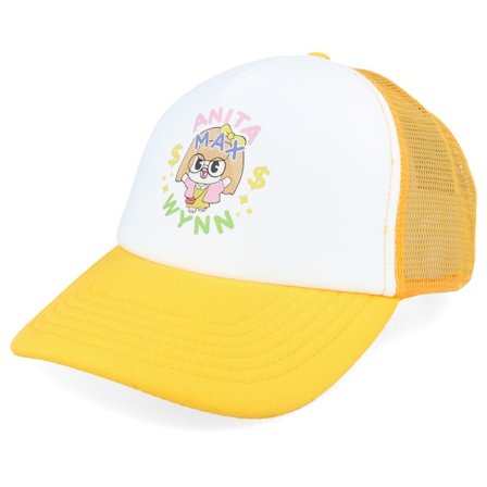 Iconic - Keltainen trucker Lippis - Anita Max Wynn Foam Sunflower/White Trucker @ Hatstore