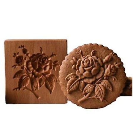 Trefjøl for pepperkake i tre - Utskåret pepperkakeform i tre - Pepperkakekjøkken