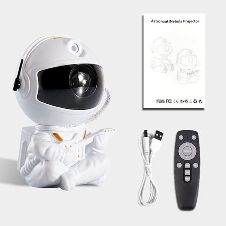 Astronaut Lyset Projektor, Astronaut Galakse Projektor Stjernehimmel Natlys, USB-drevet