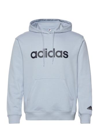 W Lin Ft Hd Hettegenser Genser Blå Adidas Sportswear*Betinget Tilbud