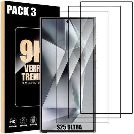 Skärmskydd - Booling - för Samsung Galaxy S25 Ultra - Härdat Glas - Stötskydd - 3-pack