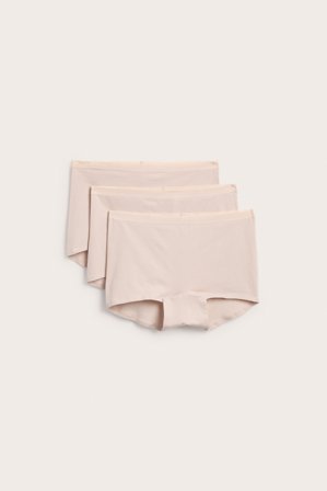 Kappahl | Boxertrosor i bomull 3-pack Ljusrosa 3XL | Ljusrosa