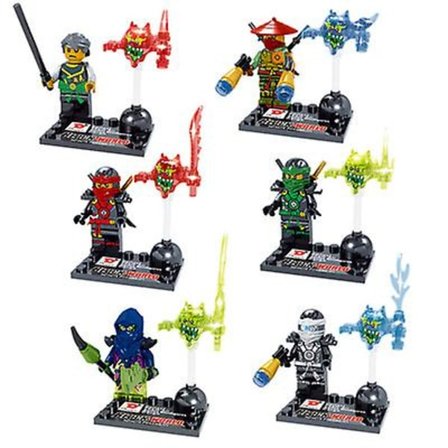 Minifigurer Pussel Montering Byggklossar Leksaker