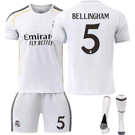 2526 Ny Real Madrid Fodboldtrøje med Korte Ærmer til Voksne og Børn - Flere Stilarter No.5 BELLINGHAM