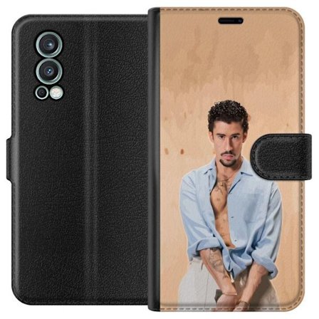 Yhteensopiva Lompakkokotelo OnePlus Nord 2 5G Bad Bunny Super Bowl-inspiroima grafiikka, jossa NFL-trofe ja San Franciscon silta urheilusuunnittelussa