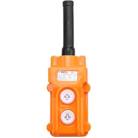 Vandtæt trykknapkontakt til styring af kranhejs