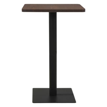 Vidaxl Bistrobord Mörk Ask 78,5x78,5x107 Cm Svart