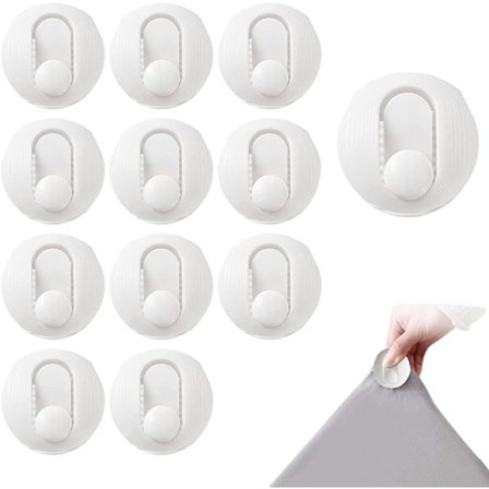 12 kpl Peittopidikkeet, Pussilakanan pidikkeet, Peittopidike, Pussilakanan pidike, Peittolakanan pidike, Lakanoille, Verhoille