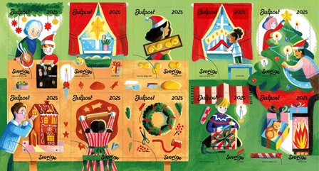 Sverige - Julen 2025: Juletravlhed - Postfrisk hæfte