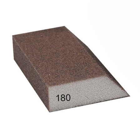 4stk Enkelt slipesvamp Vinklet slipeblokker Svampsand