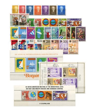 Hollandske Antiller - årgang 1979 (nr.604-644, postfrisk)