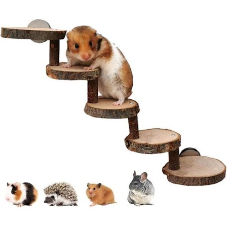 Hamsterin puinen lelu, tikkaat, kiipeilylelu, pureskeltava