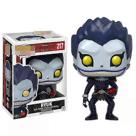 Ny Funko POP Death Note Light #216 RYUK #217 #218 L med kake #219 PVC Action Figure Samleobjekt Vinyl Dukker Filmleker Gaver(h)