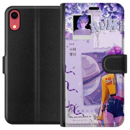 Kompatibelt Plånboksfodral till Apple Apple iPhone XR Kpop Demon Hunters Rumi Lila Planet Kosmisk Idol Stil Fantasy