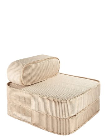 Wigiwama Flip Chair Corduroy - Cream - 65X 60X 25CM
