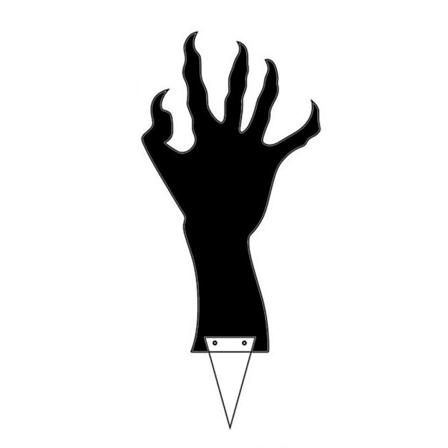 Halloween silhuett svart skummel hånd/spøkelse/gresskar haug illustrasjon skummel hage skilt Ghost Hand 3