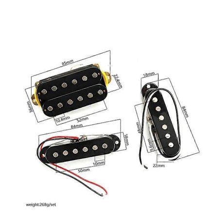 SSH Guitar Pickup Sæt Single Coil & Humbucker Pickups til Elektrisk Guitardele