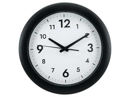 Alba Väggklocka Alba Easytime ø30cm svart - Lyreco - Kontorsmöbler och inredning - Väggur - Väggur
