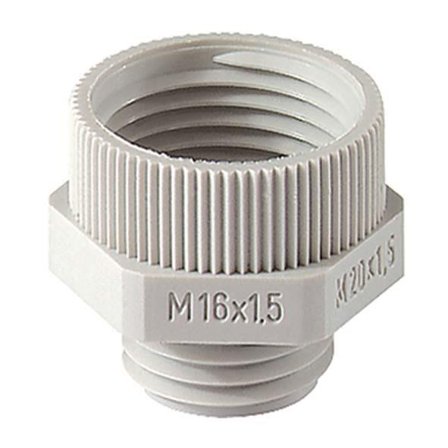 Rutab 1477227 Forstørrelsesmuffe lysegrå, halogenfri M16-M20, Installasjonsmaterial