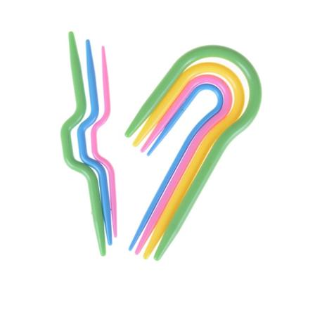 7 stk 2 sæt ABS strik kabelstrik strikning s glat hæklenål