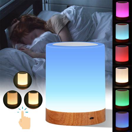 Uppladdningsbar Warm Sleep Night Light Sängbord Touch Led-present