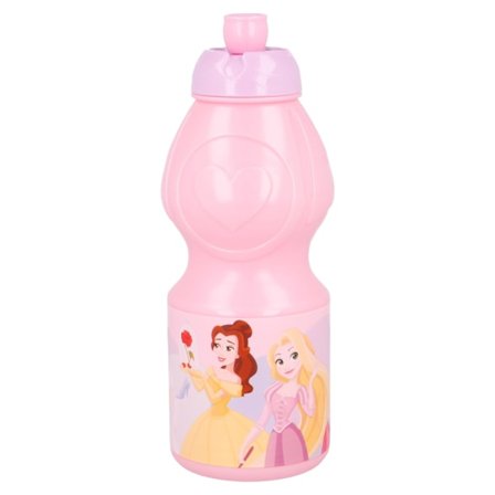 Disney Prinsessor Vattenflaska/Sportflaska för Barn 400ml Rosa
