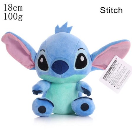 Lilo & Stitch Pluggbar Kosedyr Myk Bomullsdukke 18CM STITCH