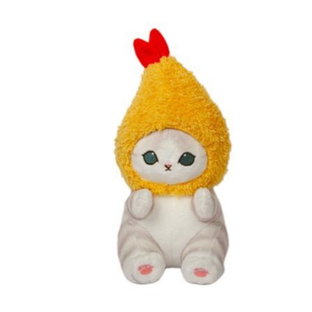 Mub- Cute Shark Cat Fried Shrimp Cat Plush Doll Pendant Dolls Beautiful Room Car Bag Decoration For Gifts Keychain