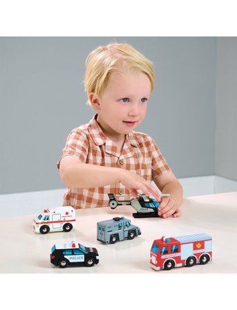 Tender Leaf Emergency Vehicles - Multi/patterned - ONE SIZE